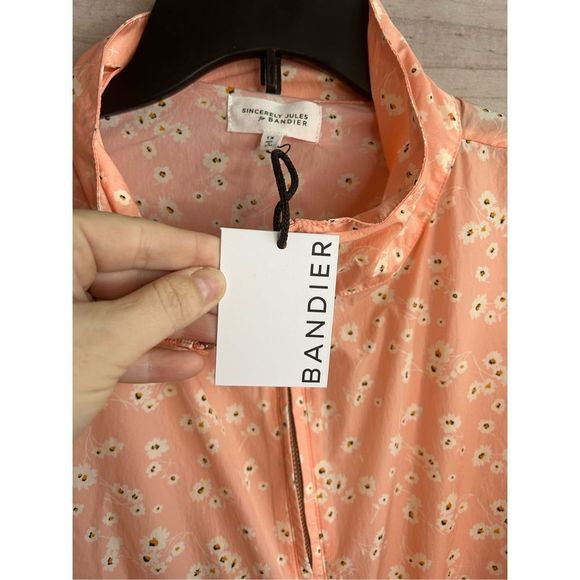 Bandier x Sincerely Jules The Wilder Floral Multi-Color Nylon Running Jacket 1X - Picture 8 of 11